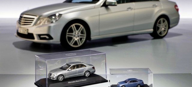 Modellautos: Die neue E-Klasse für Zuhause: Ab sofort ist die neue E-Klasse von Mercedes auch als Modellfahrzeug erhältlich.