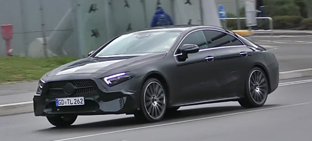 Erlkönig erwischt: Spy-Shot-Video:  Mercedes-Benz CLS mit geringerer Tarnung