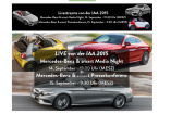 Livestreams: Mercedes auf IAA 2015  - 14.09 (19:30 h)/15.09. (9:30 h): Online live bei Media Night und Pressekonferenz dabei sein