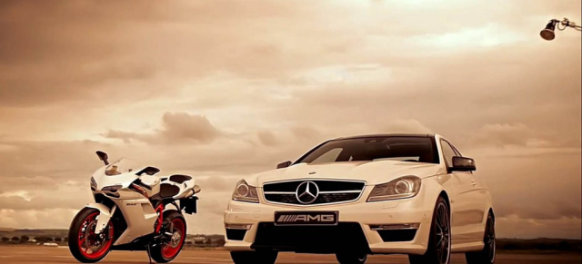 Making of: Mercedes AMG/Ducati Video: Hinter den Kulissen eines AMG Fotoshootings