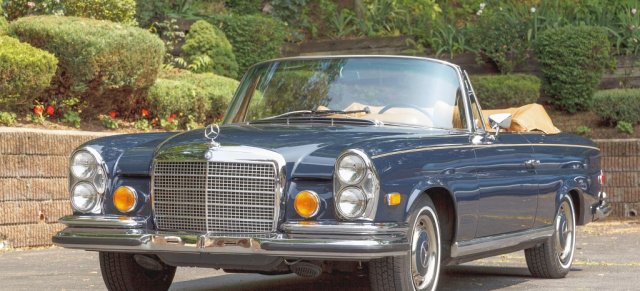 Seltenes S-Klasse Cabrio mit nur zwei Besitzern: 1970 Mercedes-Benz 280SE 3.5 Cabriolet: Gerade einmal 1232 Exemplare des Mercedes-Klassikers wurden gebaut