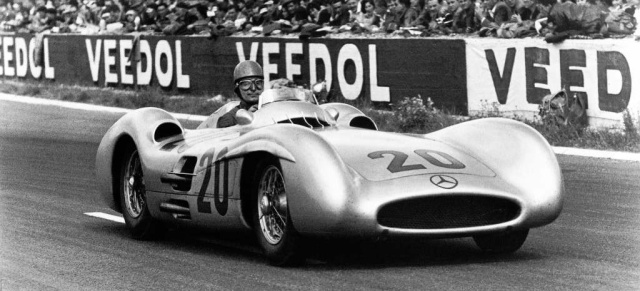 Vor 60 Jahren:  Mercedes Motorsport und das Wunder von Reims: Doppelsieg bei der Premiere des Mercedes-Benz W 196 R in Frankreich