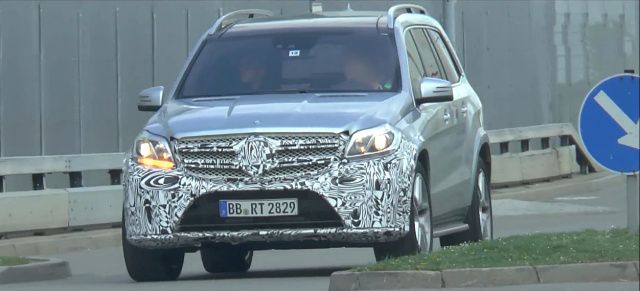 Erlkönig-Pemiere: Mercedes-AMG GLS 63: Filmaufnahmen vom GL 63 AMG Nachfolger