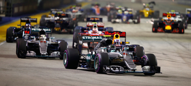 Formel 1 Grand Prix von Singapur, Rennen: Nico Rosberg ist nicht zu stoppen!
