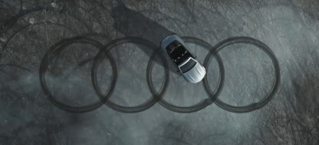 Mercedes-AMG macht bei Audi Challenge mit: AMG-Beitrag zur "Four Rings Challenge": Donut Drift für die Vier Ringe