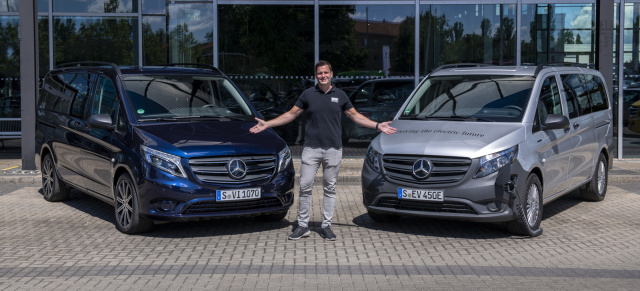 Der neue Mercedes-Benz Vito und eVito Tourer: Highend-Diesel oder erstarkter Stromer - zwei Welten im Vergleich