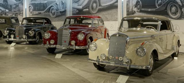 23 seltene Fahrzeuge mit Stern: Mercedes-Benz Sonderausstellung im Pantheon Basel
