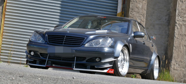 Mercedes-Benz S500 mit DIY-Breitbau-Kit: Sehr persönliche Sache