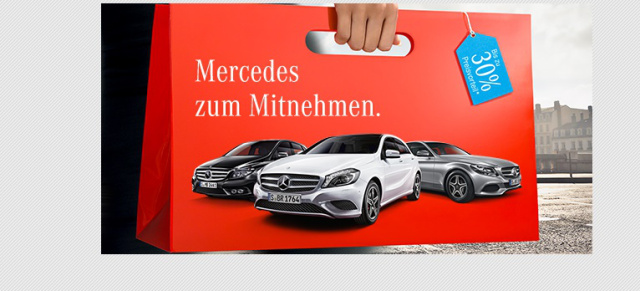 Mercedes-Benz Vorführwagen Sonderaktion : Niederlassung München bietet Mercedes zum Mitnehmen: Preisvorteil bis 30 %