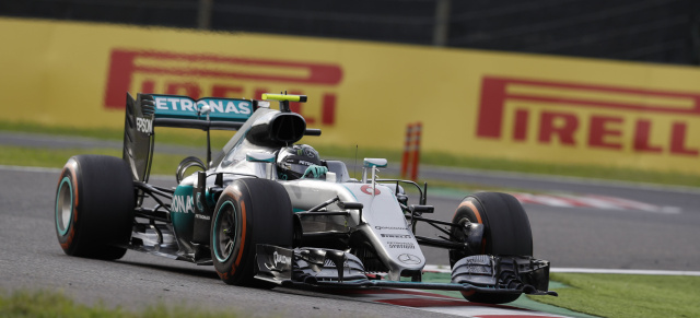 Formel 1 Grand Prix von Japan, Rennen: Rosberg krönt Mercedes-AMG vorzeitig zum Team-Weltmeister!