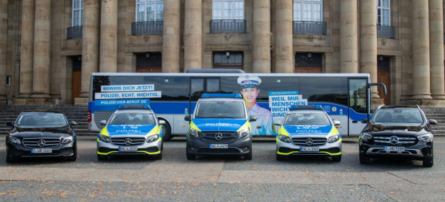 Mercedes-Benz für Freund und Helfer: Baden-württembergische Polizei erhält 1.400 neue Mercedes-Fahrzeuge
