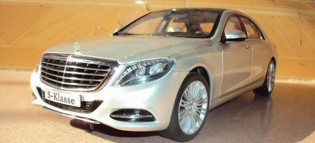 Im Netz gefunden: Neue Mercedes S-Klasse als 1:18 Modellauto : Neue S-Klasse (W222) zeigt sich als Miniatur von allen Seiten 