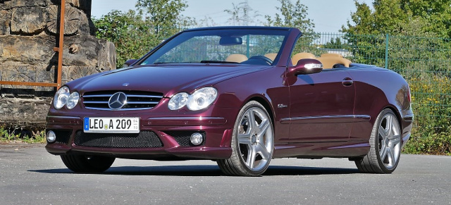 Selten gesichtet: Mercedes-Benz CLK63 AMG Cabriolet: Original optimal: Der CLK63 (A209) ist ein offener, sportlicher Spitzentyp