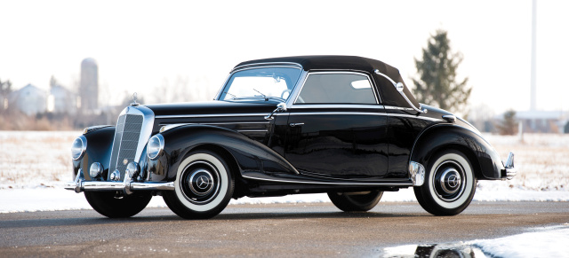 Rarer Nachkriegs-Mercedes: Nur 1.278 Exemplare: 1952 Mercedes-Benz 220 Cabriolet A
