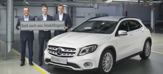 Mercedes made in Sindelfingen: Mercedes-Benz Werk Sindelfingen produziert Kompakt-SUV GLA 