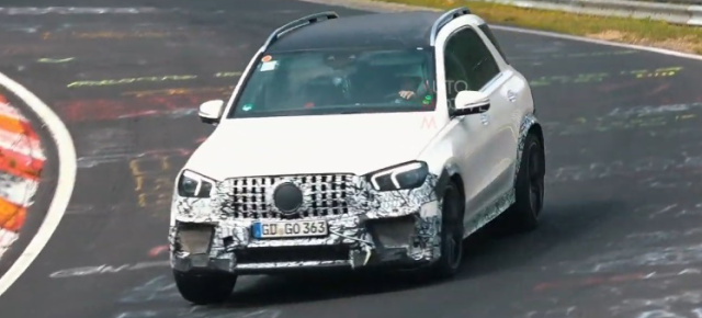 Mercedes-AMG Erlkönige erwischt: Spy-Shot-Video: Testfahrt des AMG GLE 63 auf dem Nürburgring