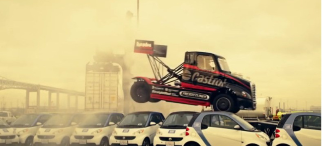 LKW-Drift: Gymkhana Style-Video mit Freighliner Truck: Pikes Peak Champion Mike Ryan beim LKW Drift