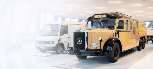 1938er Mercedes Omnibus machte das Postamt mobil: Mit Mercedes ging schon immer die Post ab