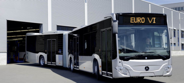 Sauber gelungen: Citaro - der sauberste Linienbus mit Dieselantrieb: Serienbeginn für den saubersten Linienbus mit Dieselantrieb