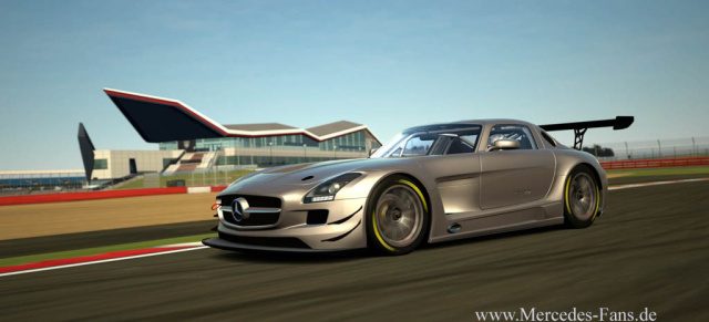 Vorgucker Gran Turismo 6: Mit SLS AMG GT3 eine Runde in Silverstone drehen (Video): Screen-Video von der derkommenden Version der realitätsnahen Rennsimulation 