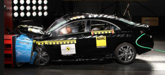 Mercedes? Aber sicher! Beste Bewertung für CLA im Euro NCAP Crash-Test : Fünf Sterne beim Euro NCAP-Rating - CLA erhält Bestnote für Sicherheit