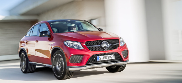 Mercedes-Benz GLE Coupé: Premiere für den Crossover mit Stern: Zusammen mit dem Crossover feiert die neue Produktlinie „AMG-Sport“ Premiere