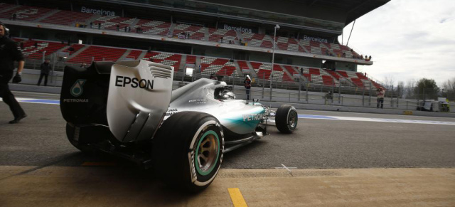 Formel 1: Barcelona Test 2: MERCEDES AMG PETRONAS zufrieden mit dem Testverlauf