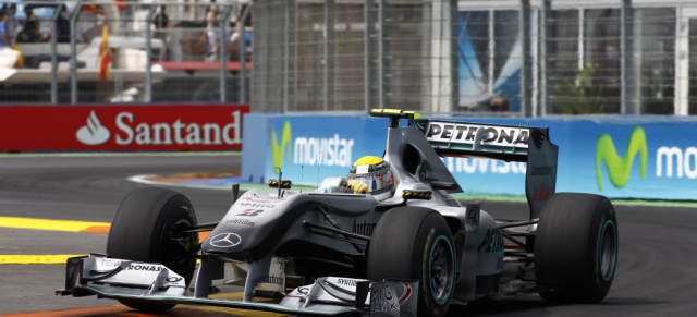 Formel 1 Grand Prix von Europa: Vettel siegt in Valencia: Webber übersteht Horror-Crash - Rückschlag für Mercedes GP - Nur Rosberg in der Top 10!