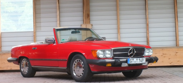 Mercedes-Benz 560 SL  mehr V8-Power für die Staaten: R107-Variante für Übersee: Sportlich Leicht Export