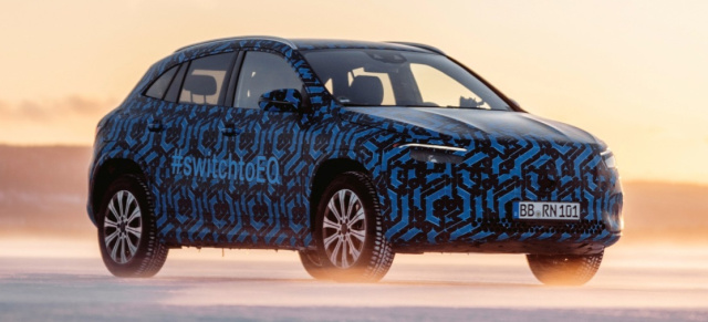 Mercedes Elektromobilität: Wintertest: Neue Bilder vom Mercedes EQA