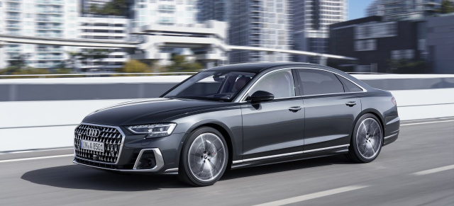 Audi lässt aufHORCHen: Premiere für A8 Facelift: Neuer Mercedes-S-Klasse Rivale ist ab 99.500 € zu haben