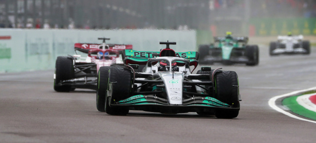 Formel 1 in Imola: Russell holt das Beste raus, Hamilton abgeschlagen und überrundet