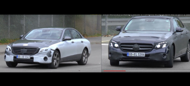 Erlkönig Video: Mercedes-Benz E-Klasse 2016: Die E-Klasse bleibt ein Auto mit zwei Gesichtern
