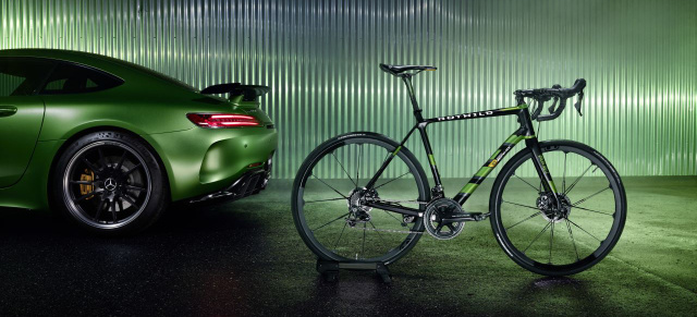 Driving Performance auf zwei Rädern : Hommage an Mercedes-AMG GT R: ROTWILD-Rennrad R.S2 Limited Edition „Beast of the Green Hell”