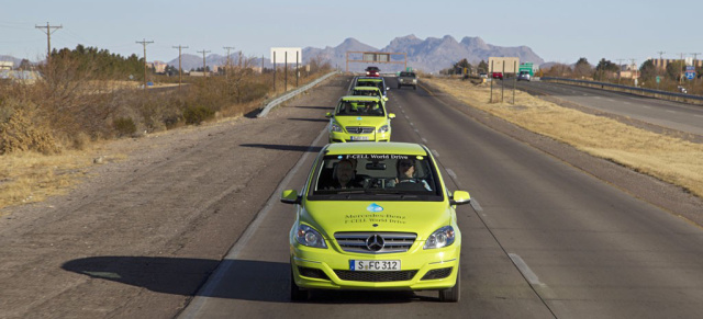 Sauber um die Welt  B-Klasse F-Cell Fahrbericht vom Mercedes-Benz World Drive: 1000 Meilen elektrisch durch die USA