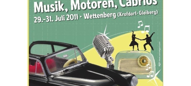 29.-31. Juli: Golden Oldies, Wettenberg : Zum 22. Mal das Oldtimertreffen Musik, Motoren, Cabrios
