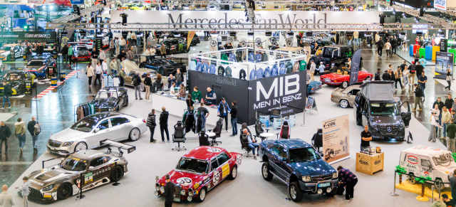 PS-Festival vom 28.11. bis zum 7.12.: 13. Mercedes-FanWorld auf der ESSEN MOTOR SHOW zeigt aufregende Exponate mit Stern