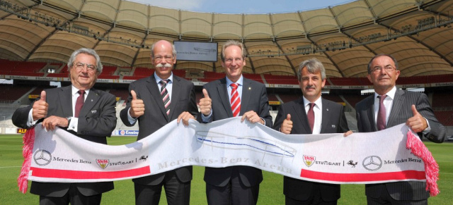 Mercedes-Benz bleibt exklusiver Automobilpartner des VfB Stuttgart: 