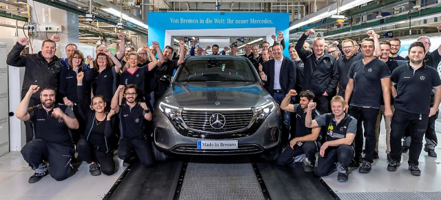 Mercedes-Benz EQC: Produktionsstart und Bestellfreigabe: Bestellbar:  Der EQC kann ab sofort geordert werden. Preisliste beginnt bei 71.281 €