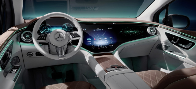 Innen(t)raum: Das ist das Interieur des Mercedes EQE SUV X294: Vorgucker: erste offizielle Bilder vom EQE SUV Innenraum