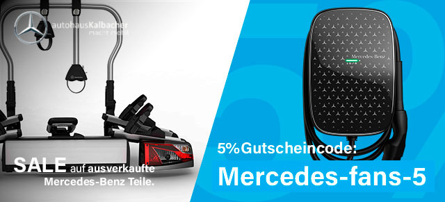 Mercedes-Benz Artikel zu Sensationspreisen: Auch bei den SALE-Angeboten ist der Kalbacher Online-Shop unschlagbar.