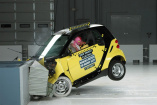 Im smart auf Nummer Sicher: ADAC  Kleinwagen Crashtest: : ADAC: Von den getesteten Kleinwagen schützt nur der smart vor lebensbedrohlichen Verletzungen 