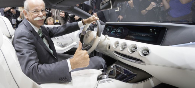 IAA 2013:  Pressekonferenz von Mercedes-Benz : Mercedes-Benz präsentierte auf dem Parkett in Frankfurt fünf Weltpremieren 