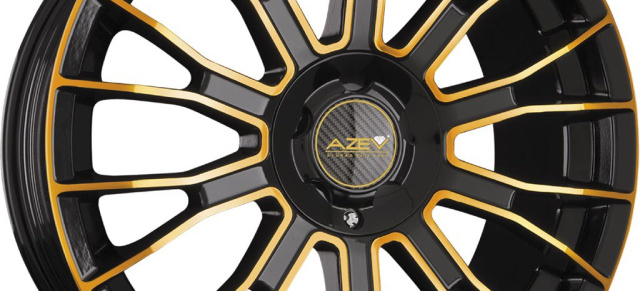 Felgen mit Farbe für die Mercedes-A-Klasse von AZEV : Buntes Schuhwerk für den  Mercedes Kompaktwagen