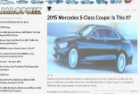 Jalopnik zitiert Mercedes-Fans.de: erstes Foto der neuen Mercedes-S-Klasse Coupé: Amerika's Auto-Magazin Nr. 1 liest auch Mercedes-Fans.de 