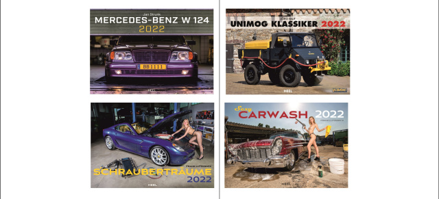 2022er Kalender aus dem Heel Verlag: Tolle Kalender für Mercedes- und Auto-Fans