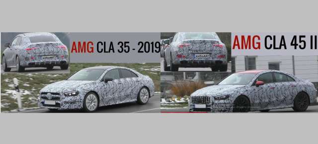 Mercedes-AMG Erlkönige erwischt: Spy-Shot-Videos: Mercedes-AMG CLA 35 & 45 C118 gefilmt