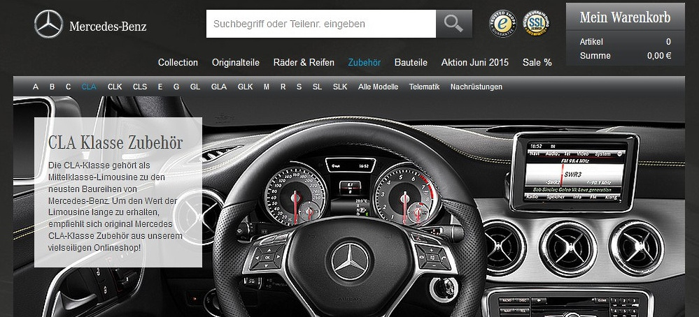 Breit gefächertes Warenangebot mit Preisvorteilen: Original-Teile von  Mercedes zum fairen Preis online bestellen - News - Mercedes-Fans - Das  Magazin für Mercedes-Benz-Enthusiasten