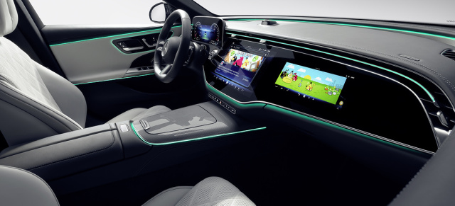 Die neue Mercedes-Benz E-Klasse W214: Das Interieurdesign