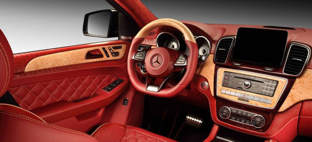 Innere Werte: TopCar möbelt das Mercedes GLE Coupé  auf: Ist das Schönheit, die von innen kommt? Mercedes GLE Coupé mit ungewöhnlichem Interieur
